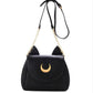 Damen Umhängetasche Mond Schwarz und Weiß Mariner moon's shoulder bag ladies Luna bag woman messenger bylotrend