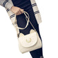 Damen Umhängetasche Mond Schwarz und Weiß Mariner moon's shoulder bag ladies Luna bag woman messenger bylotrend