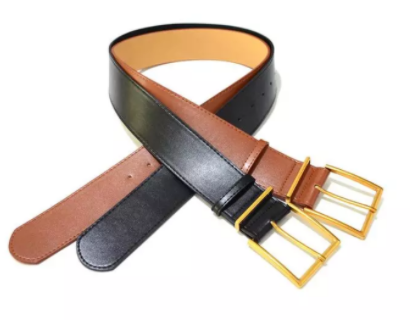 Damen breiter Gürtel aus Leder bylotrend
