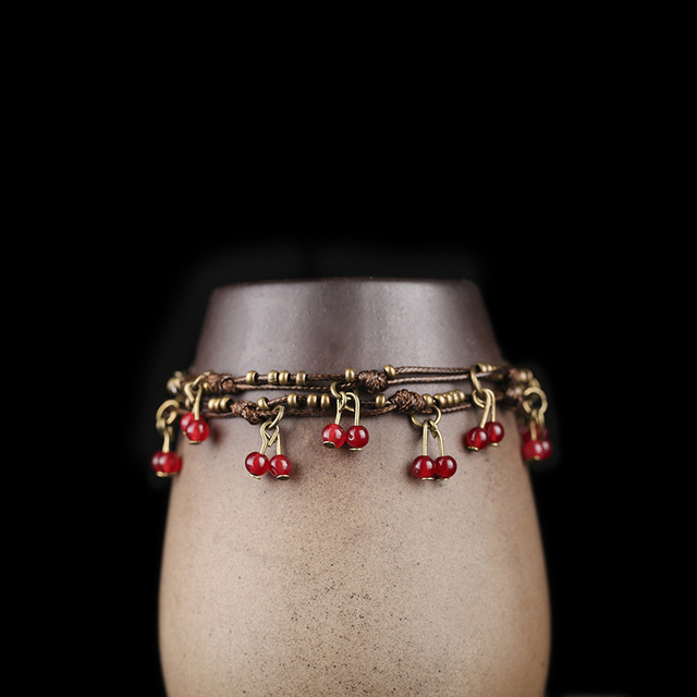 Damen doppellagiges Armband oder Einzelkreis Halskette bylotrend
