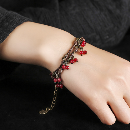 Damen doppellagiges Armband oder Einzelkreis Halskette bylotrend