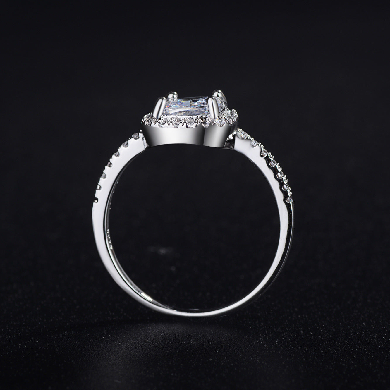 Damenring  Silber mit Stein Elegant bylotrend