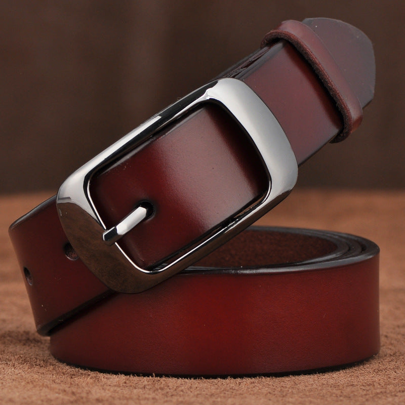 Elastischer Damen Ledergürtel -Ladies elastic leather belt bylotrend