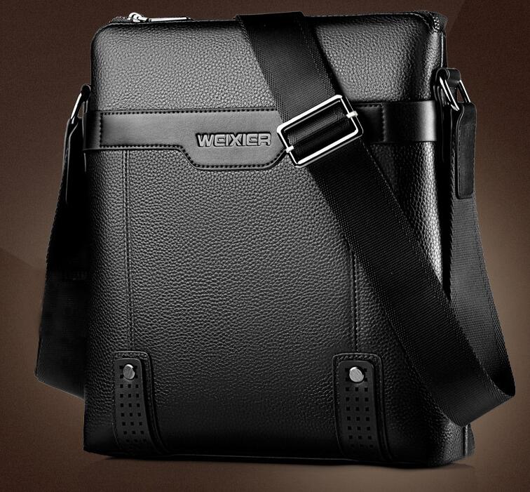 Fashion PU Leather Men Messenger Bags bylotrend