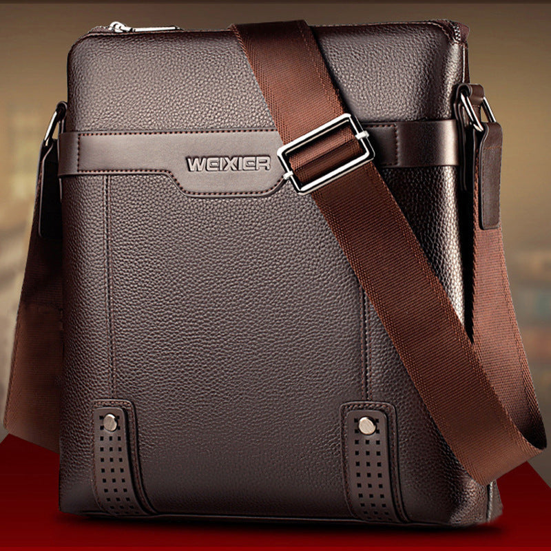 Fashion PU Leather Men Messenger Bags bylotrend