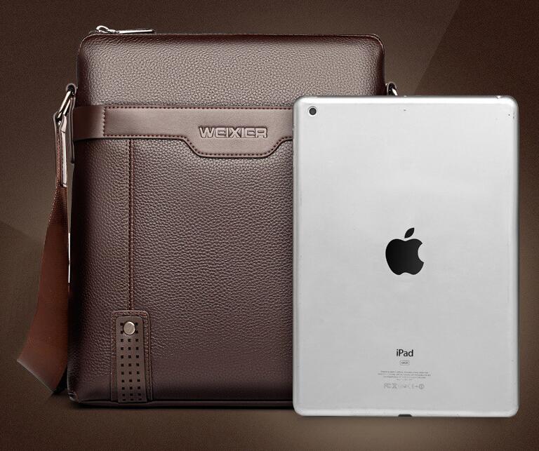 Fashion PU Leather Men Messenger Bags bylotrend