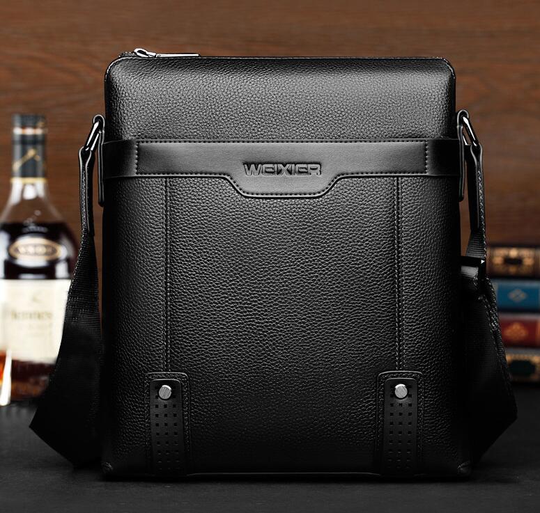 Fashion PU Leather Men Messenger Bags bylotrend