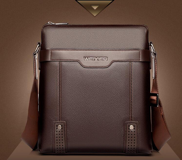 Fashion PU Leather Men Messenger Bags bylotrend