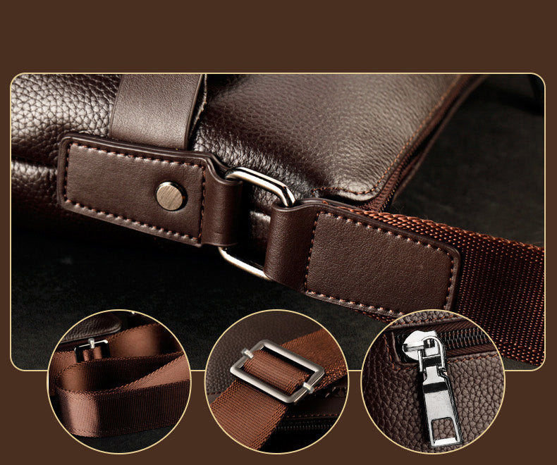 Fashion PU Leather Men Messenger Bags bylotrend