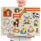 Frühkindliche Bildung Puzzle Tier Alphabet Kognition Holzspielzeug bylotrend