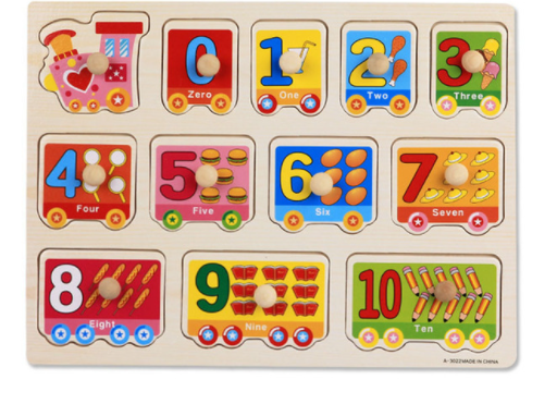 Frühkindliche Bildung Puzzle Tier Alphabet Kognition Holzspielzeug bylotrend