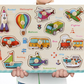 Frühkindliche Bildung Puzzle Tier Alphabet Kognition Holzspielzeug bylotrend