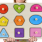 Frühkindliche Bildung Puzzle Tier Alphabet Kognition Holzspielzeug bylotrend