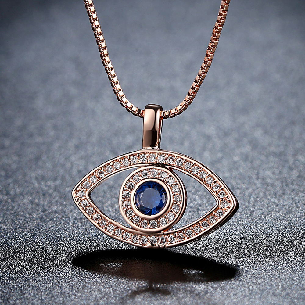 Halskette mit blauen Augen bylotrend