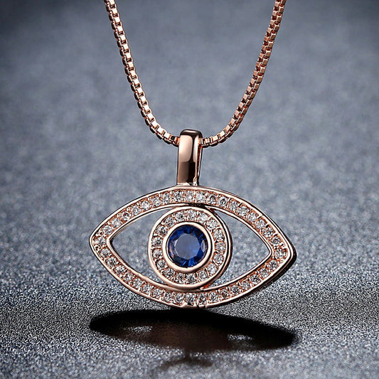 Halskette mit blauen Augen bylotrend