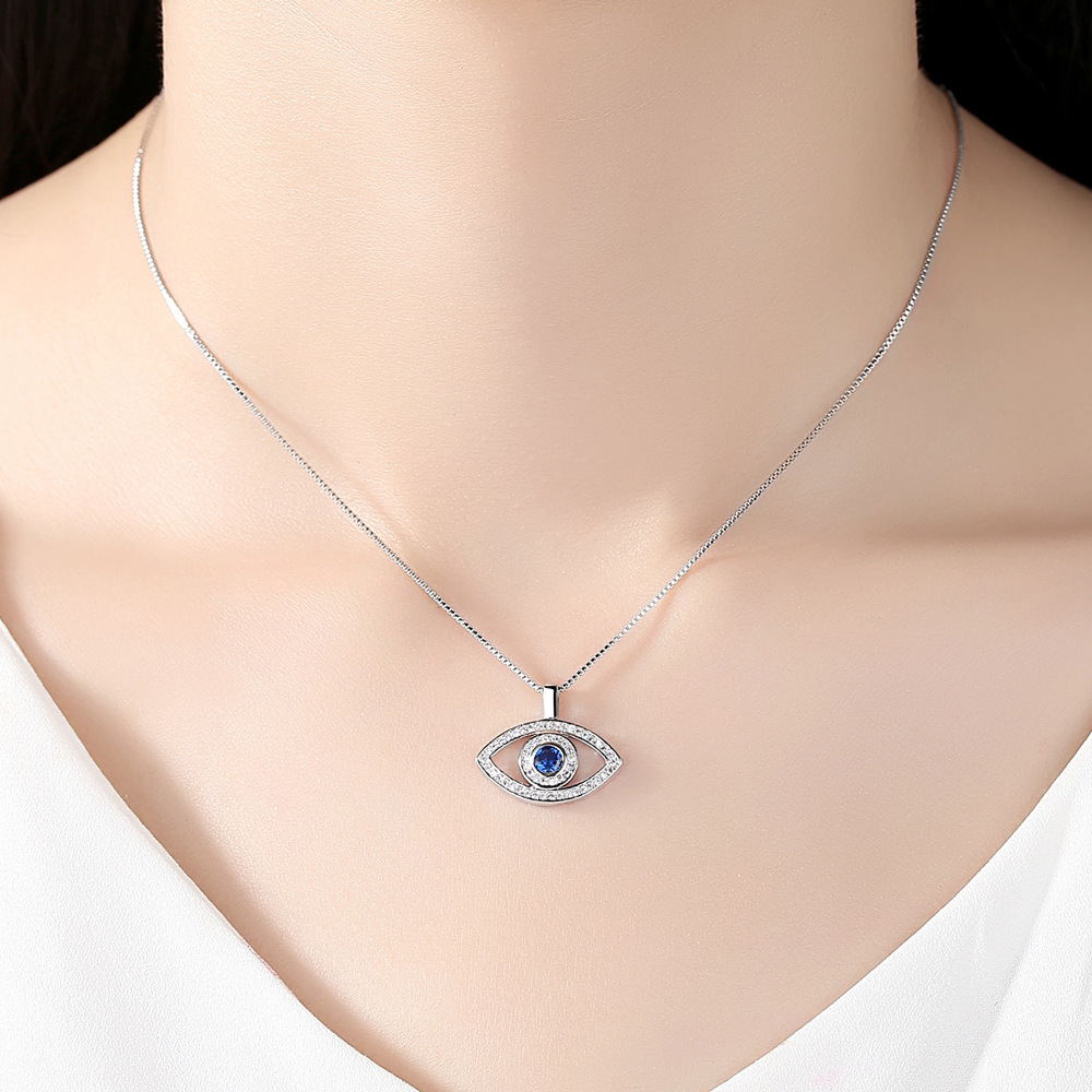 Halskette mit blauen Augen bylotrend
