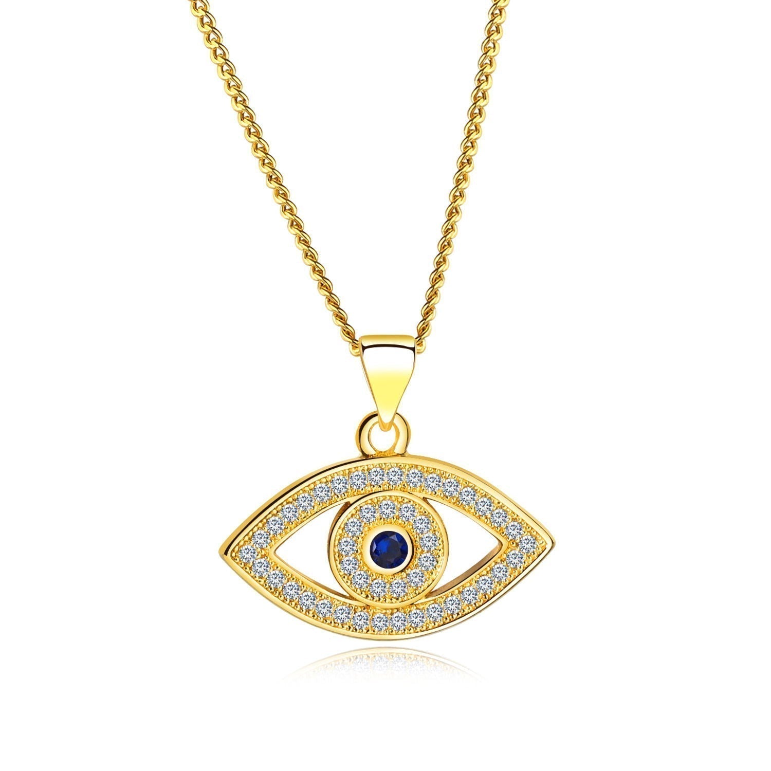 Halskette mit blauen Augen bylotrend