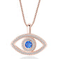 Halskette mit blauen Augen bylotrend