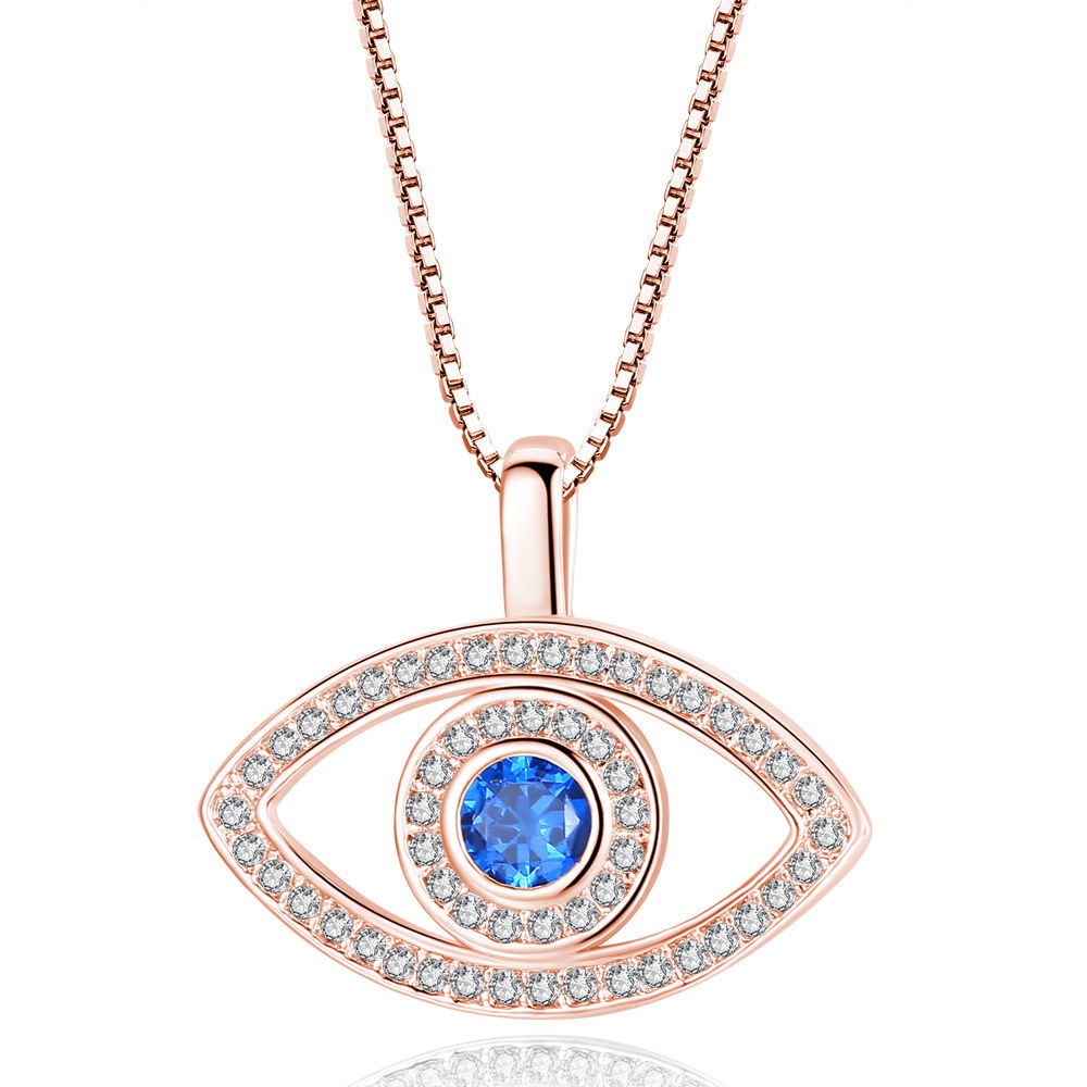 Halskette mit blauen Augen bylotrend
