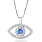 Halskette mit blauen Augen bylotrend