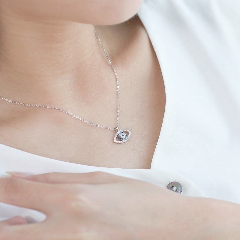 Halskette s925 Sterlingsilber-Schmuck  Dämonen-Augen bylotrend
