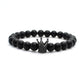 Herren Armband Schwarz Krone bylotrend