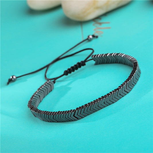 Herren Armband  Schwarz bylotrend