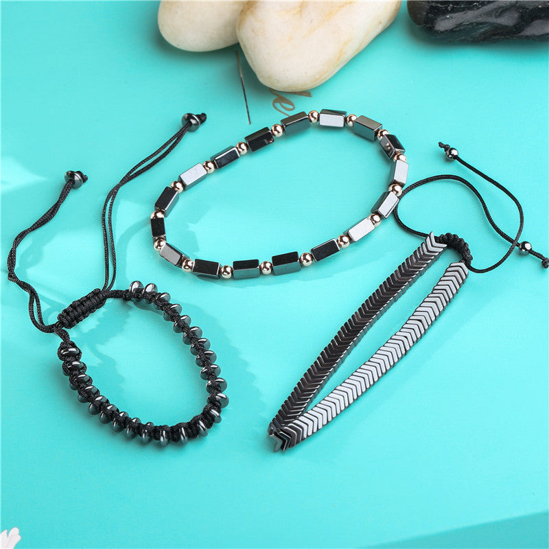 Herren Armband  Schwarz bylotrend