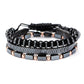 Herren Armband  Schwarz bylotrend