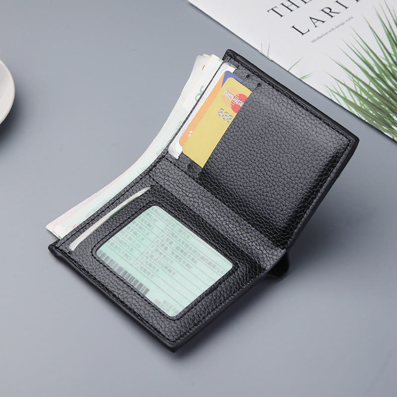 Herren-Brieftasche Kurze Herren-Brieftasche im vertikalen Stil bylotrend