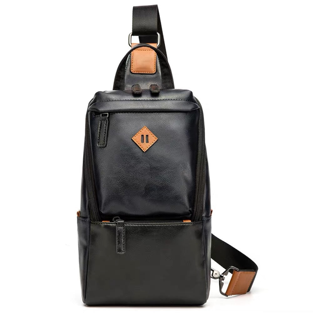 Herren Brust - Umhängetasche -  Messenger Ledertaschen bylotrend