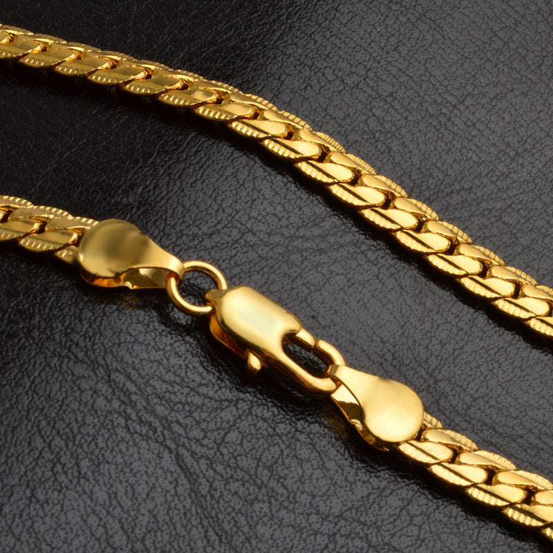 Herren Halskette 18k Kupfer bylotrend