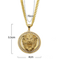 Herren Halskette Titanium Stahl 18K Vergoldet bylotrend