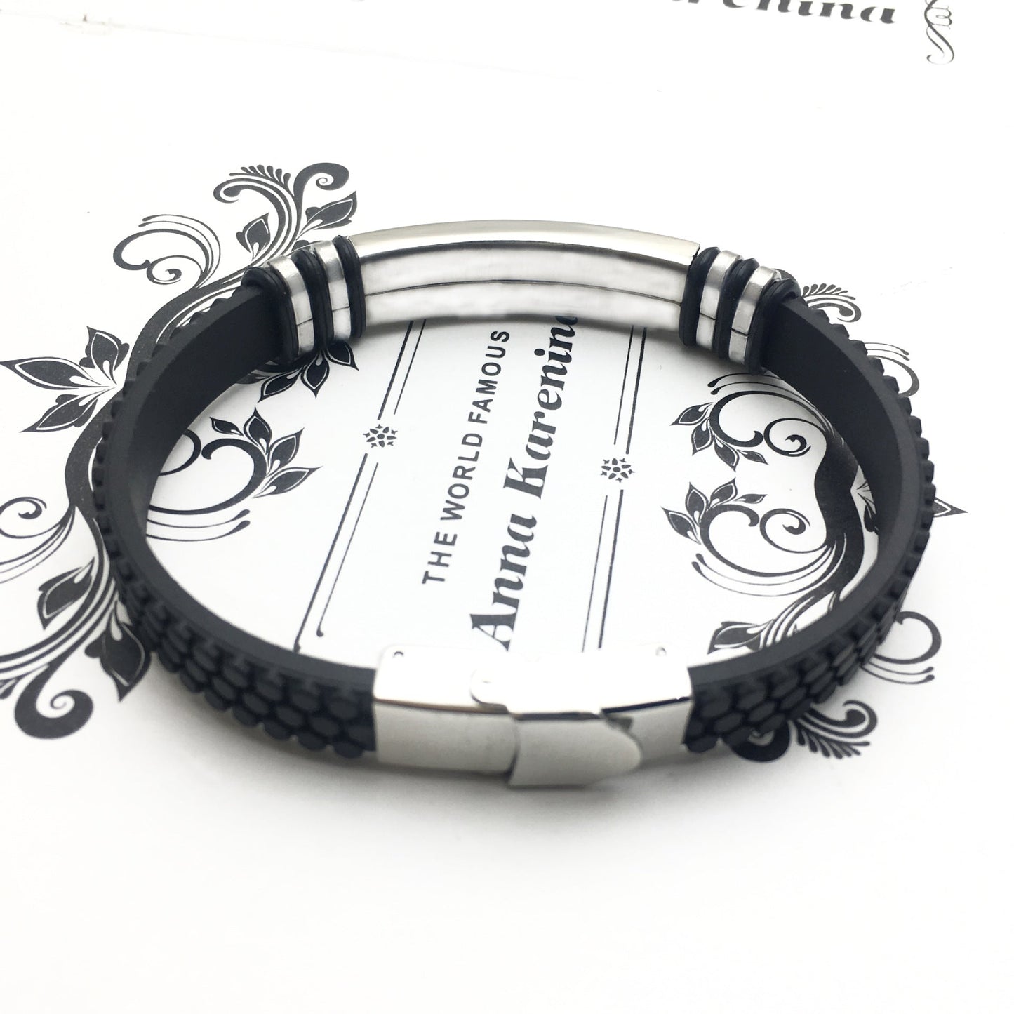Herren Lederarmband 22cm Edelstahl bylotrend