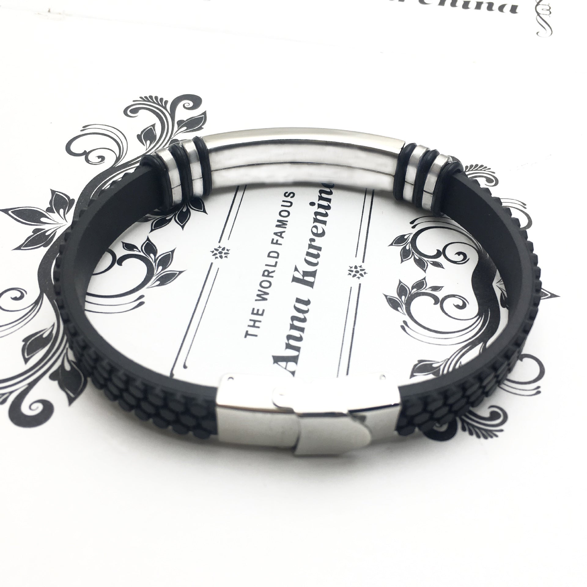 Herren Lederarmband 22cm Edelstahl bylotrend