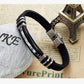 Herren Lederarmband 22cm Edelstahl bylotrend