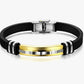 Herren Lederarmband 22cm Edelstahl bylotrend