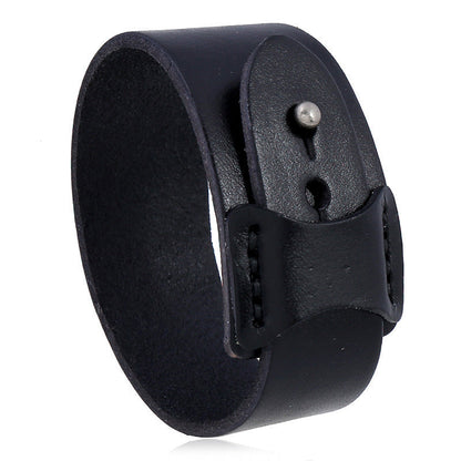 Herren Lederarmband Breit bylotrend