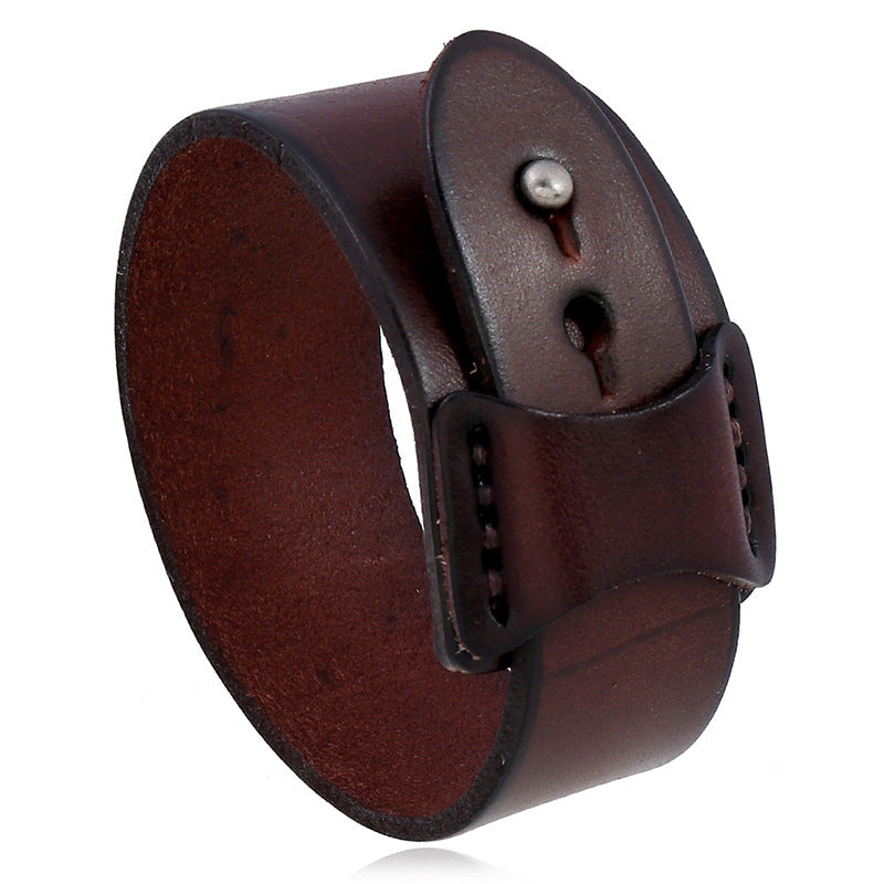 Herren Lederarmband Breit bylotrend