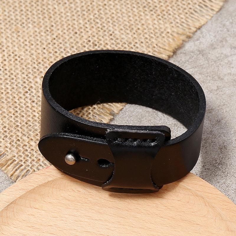 Herren Lederarmband Breit bylotrend