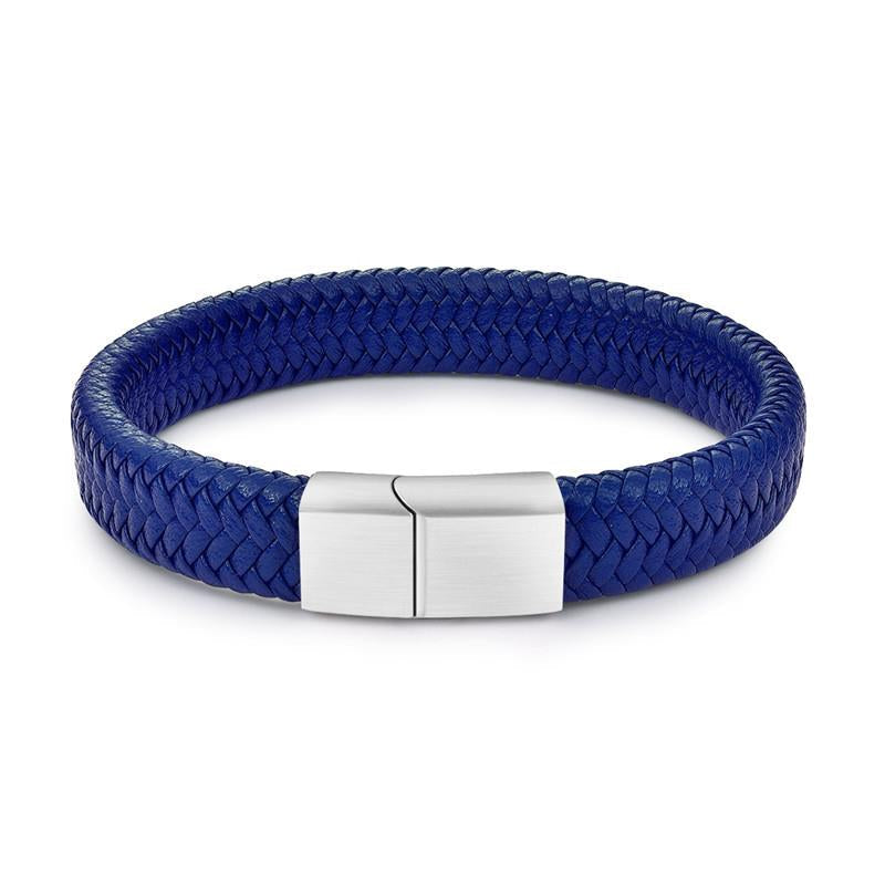 Herren Lederarmband Geflochten-Männer Armband bylotrend