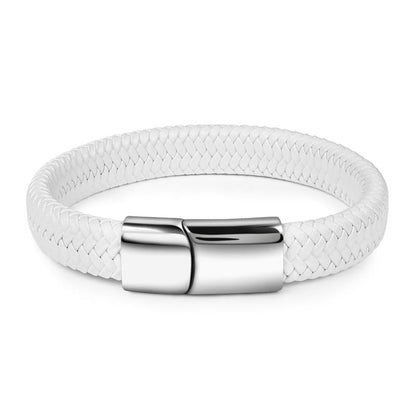 Herren Lederarmband Geflochten-Männer Armband bylotrend
