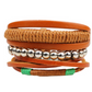 Herren Lederarmband Gewebt bylotrend