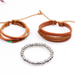 Herren Lederarmband Gewebt bylotrend