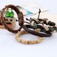 Herren Lederarmband Gewebt bylotrend