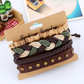 Herren Lederarmband Gewebt bylotrend