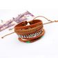 Herren Lederarmband Gewebt bylotrend