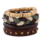 Herren Lederarmband Gewebt bylotrend