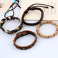 Herren Lederarmband Gewebt bylotrend