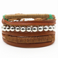 Herren Lederarmband Gewebt bylotrend